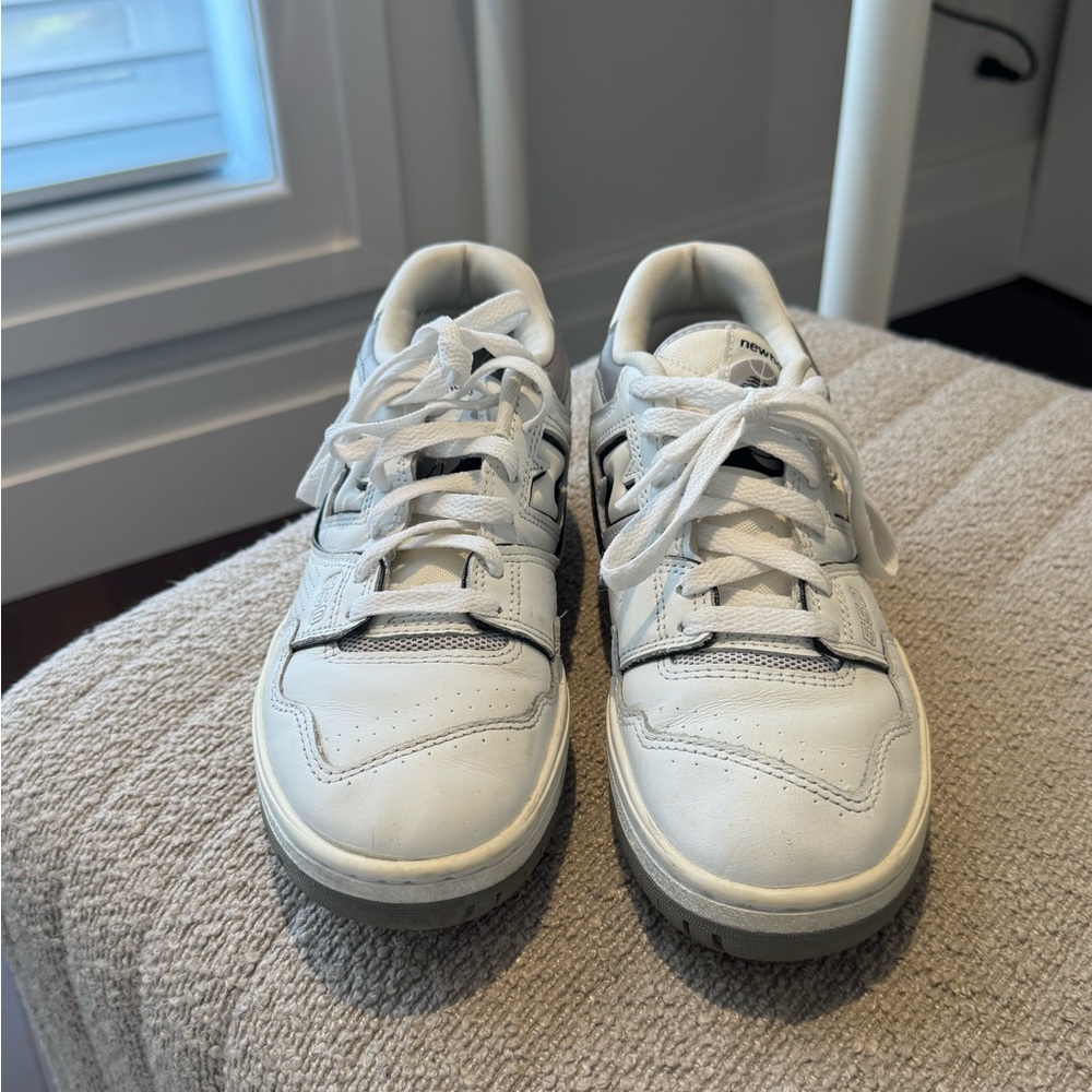 New Balance 550 White and Gray Sneakers - Picture 2 of 4